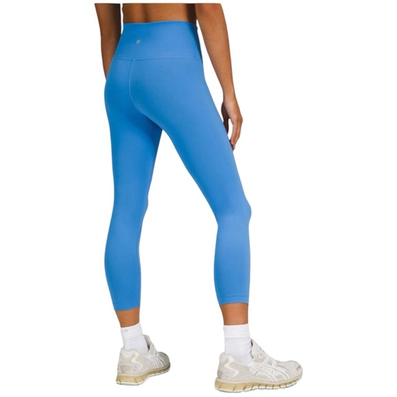 Lululemon Wunder Train High-Rise 23" Women’s Athletic Leggings Blue Nile Size 06 - Picture 3 of 8
